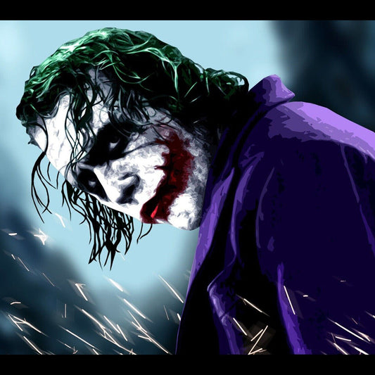 The Joker The Dark Knight Movie Poster Iconic Dc Villain Art Print Heath Ledger