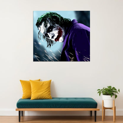 The Joker The Dark Knight Movie Poster Iconic Dc Villain Art Print Heath Ledger