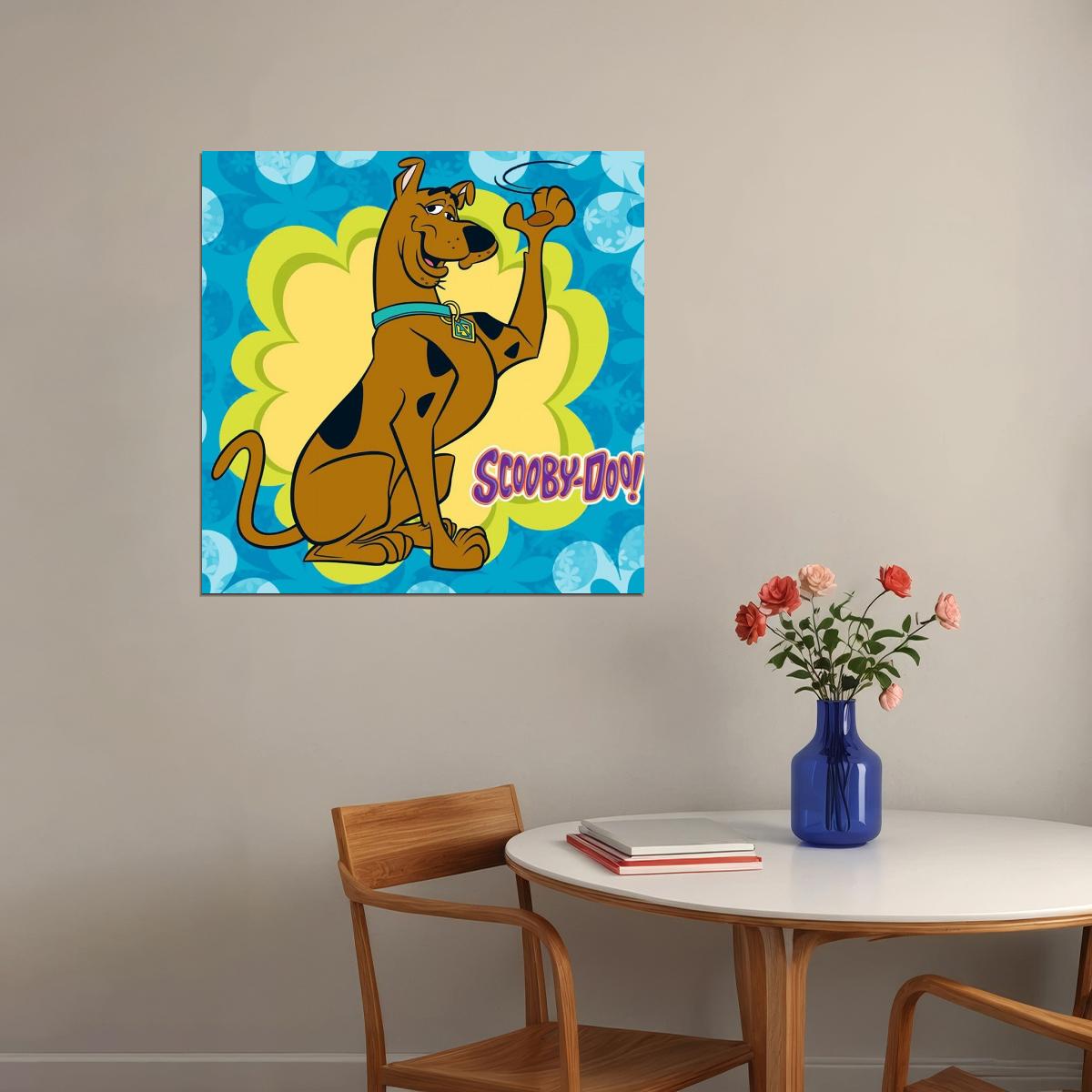 Scooby-doo Poster Classic Tv Cartoon Fun Wall Art Kids Print