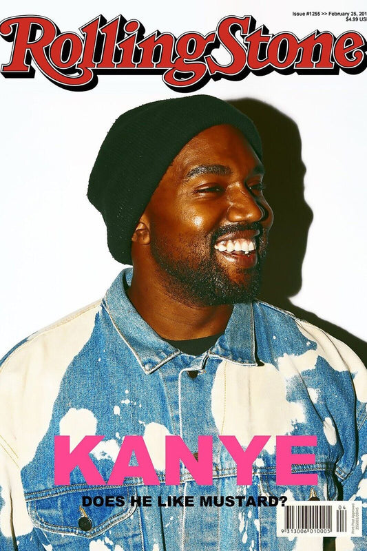 Rolling Stone Kanye West Magazine Cover Music Poster Rapper Wall Art