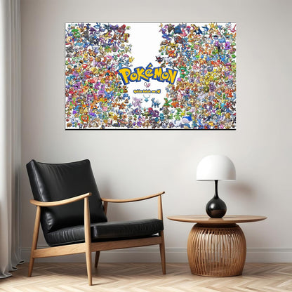 Pokemon Poster Nintendo Video Game Tv Series Wall Art