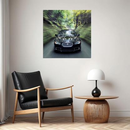 Jaguar Supercar Poster Sports Vehicle Wall Art Luxury Sports Car Print