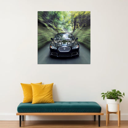 Jaguar Supercar Poster Sports Vehicle Wall Art Luxury Sports Car Print