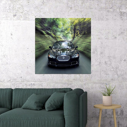 Jaguar Supercar Poster Sports Vehicle Wall Art Luxury Sports Car Print