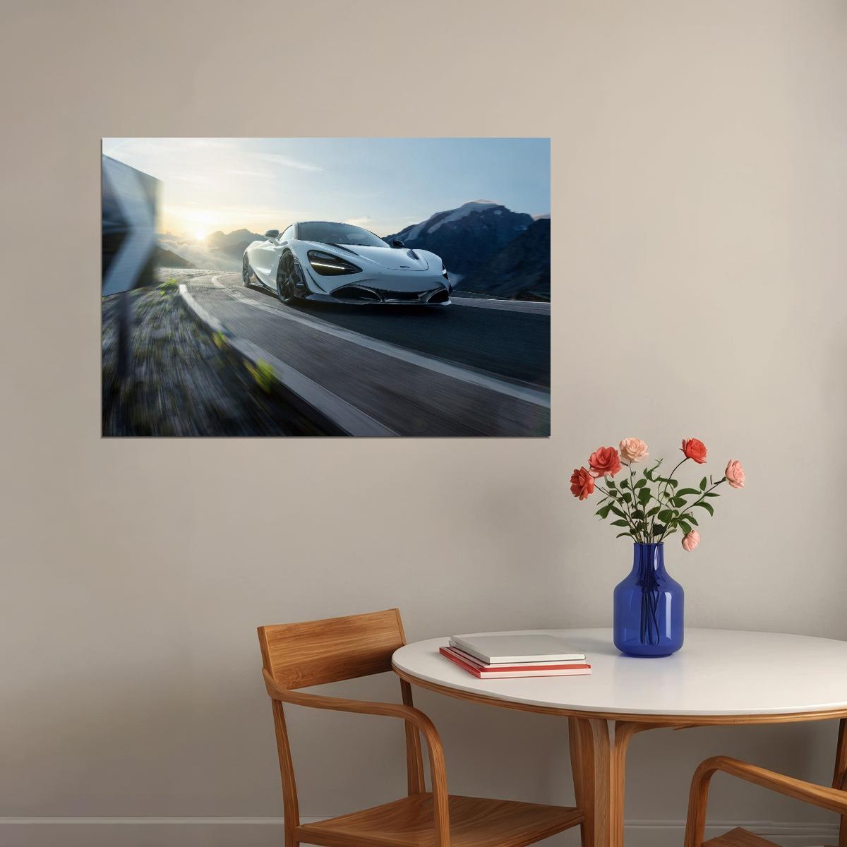 Mclaren Car Poster Sports Vehicle Wall Art Supercar