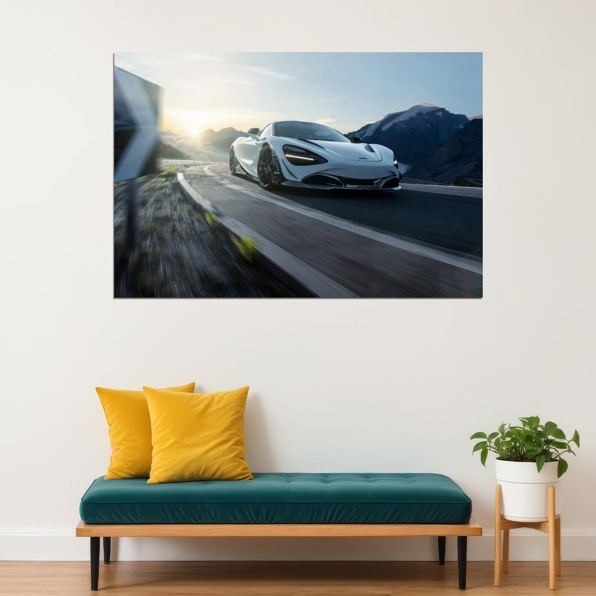 Mclaren Car Poster Sports Vehicle Wall Art Supercar