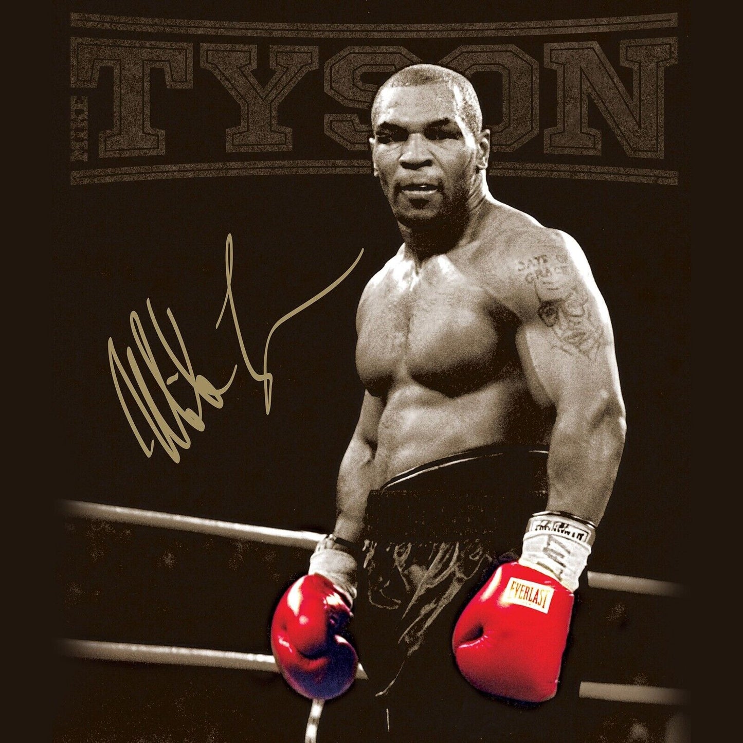 Mike Tyson Boxing Poster Motivational Sports Print Wall Art