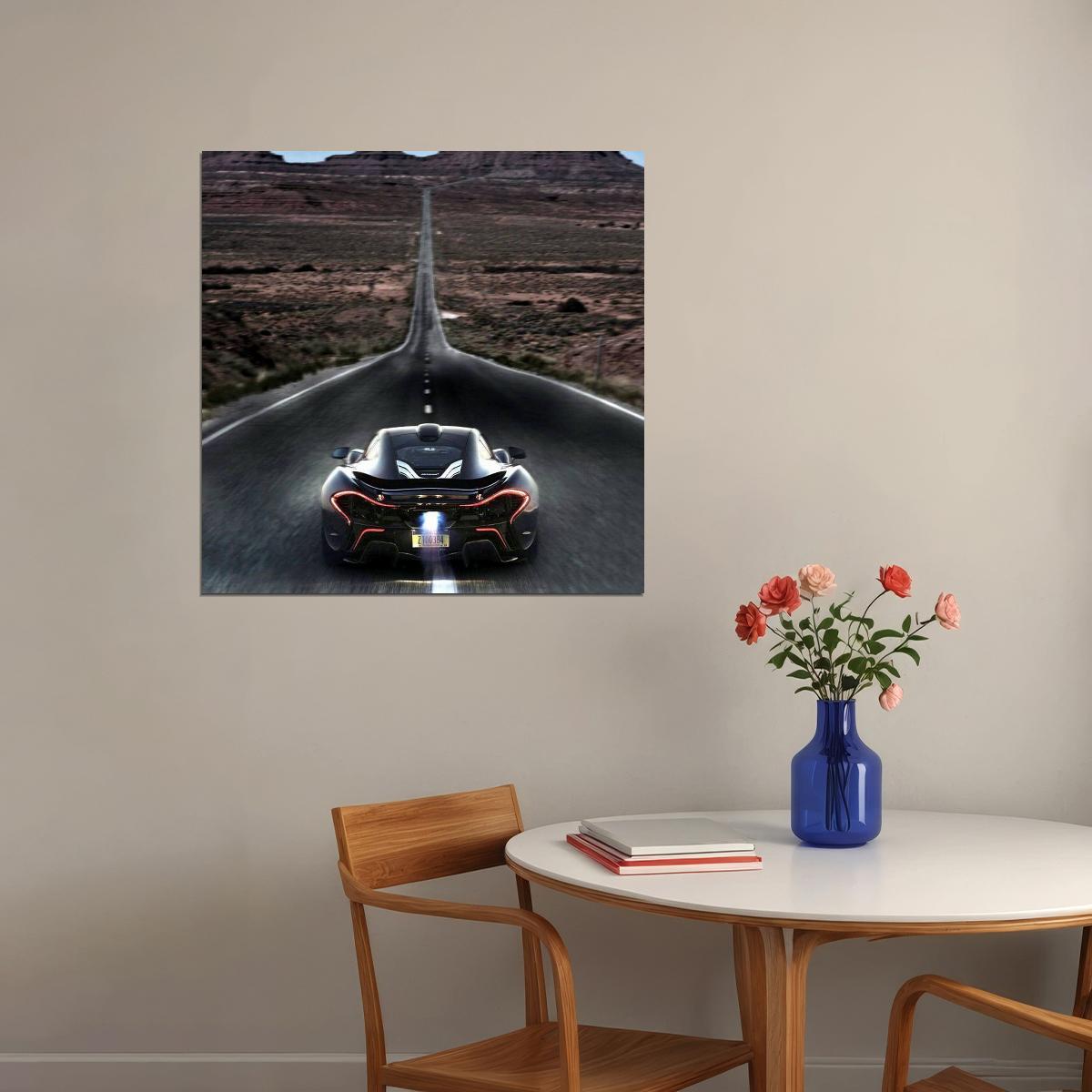 Mclaren Car Poster Sports Vehicle Wall Art Supercar