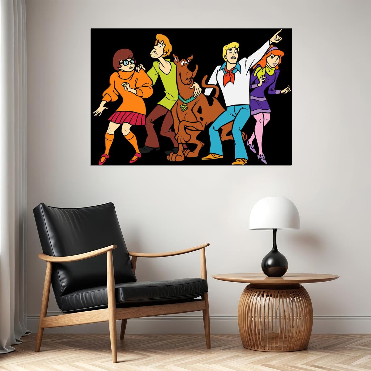 Scooby-doo Poster Classic Tv Cartoon Fun Wall Art Kids Print