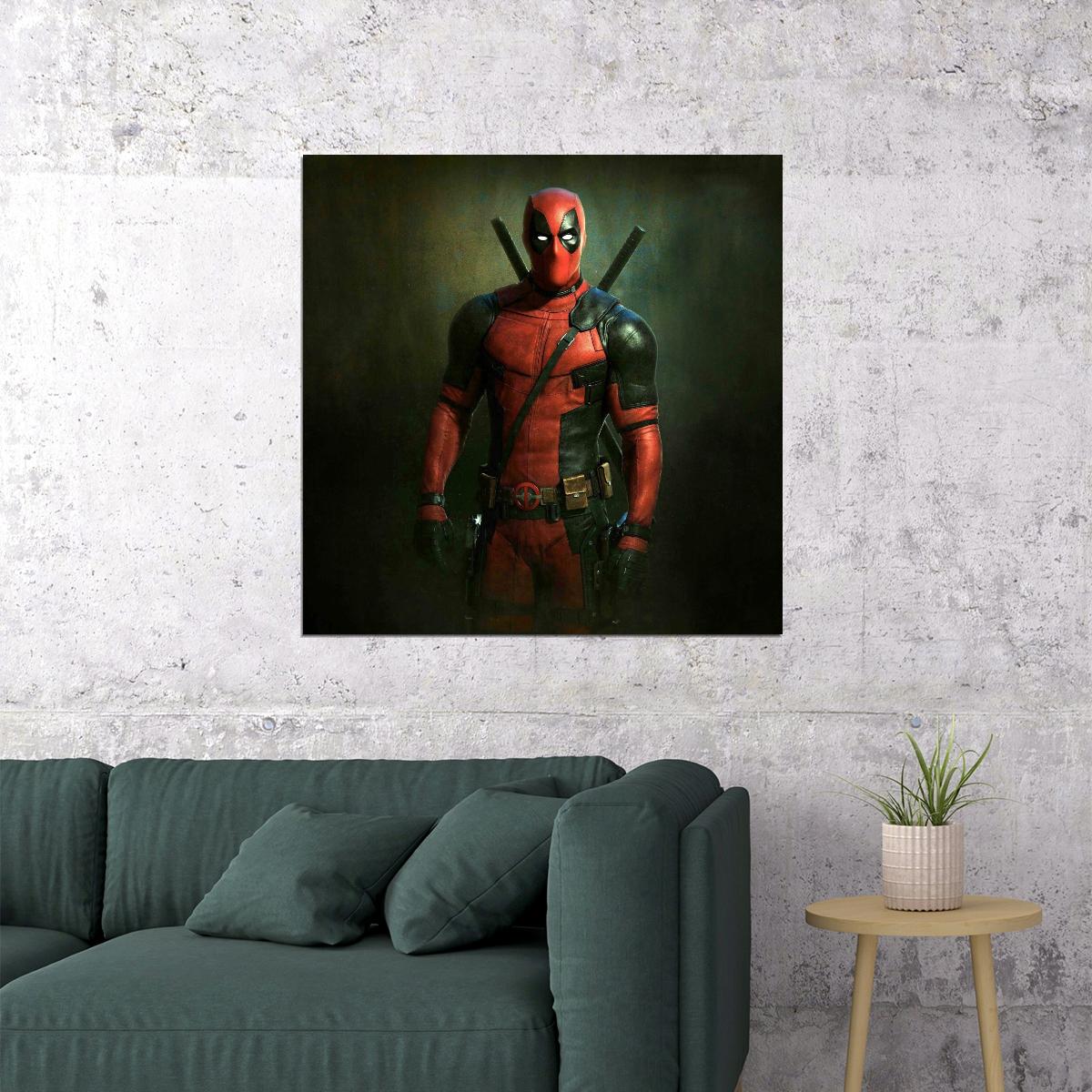 Deadpool Movie Poster Marvel Superhero Wall Art Action Film Print