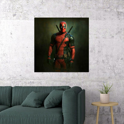 Deadpool Movie Poster Marvel Superhero Wall Art Action Film Print