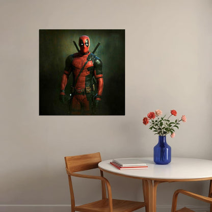 Deadpool Movie Poster Marvel Superhero Wall Art Action Film Print