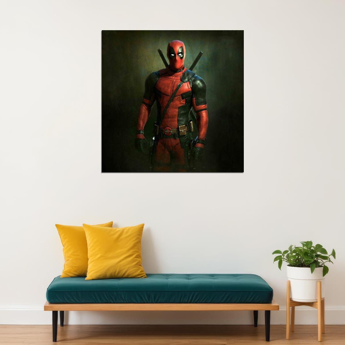 Deadpool Movie Poster Marvel Superhero Wall Art Action Film Print