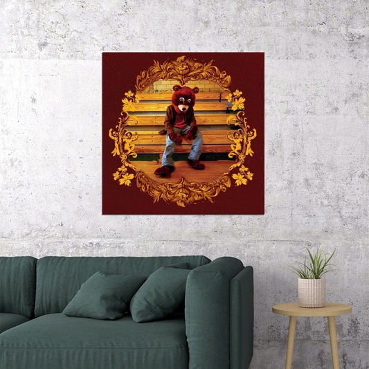 Kanye West The College Dropout Album Cover Art Music Poster Rap Wall Print - xonomax