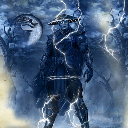 Mortal Kombat Raiden Video Game Poster Gamer Wall Art Print