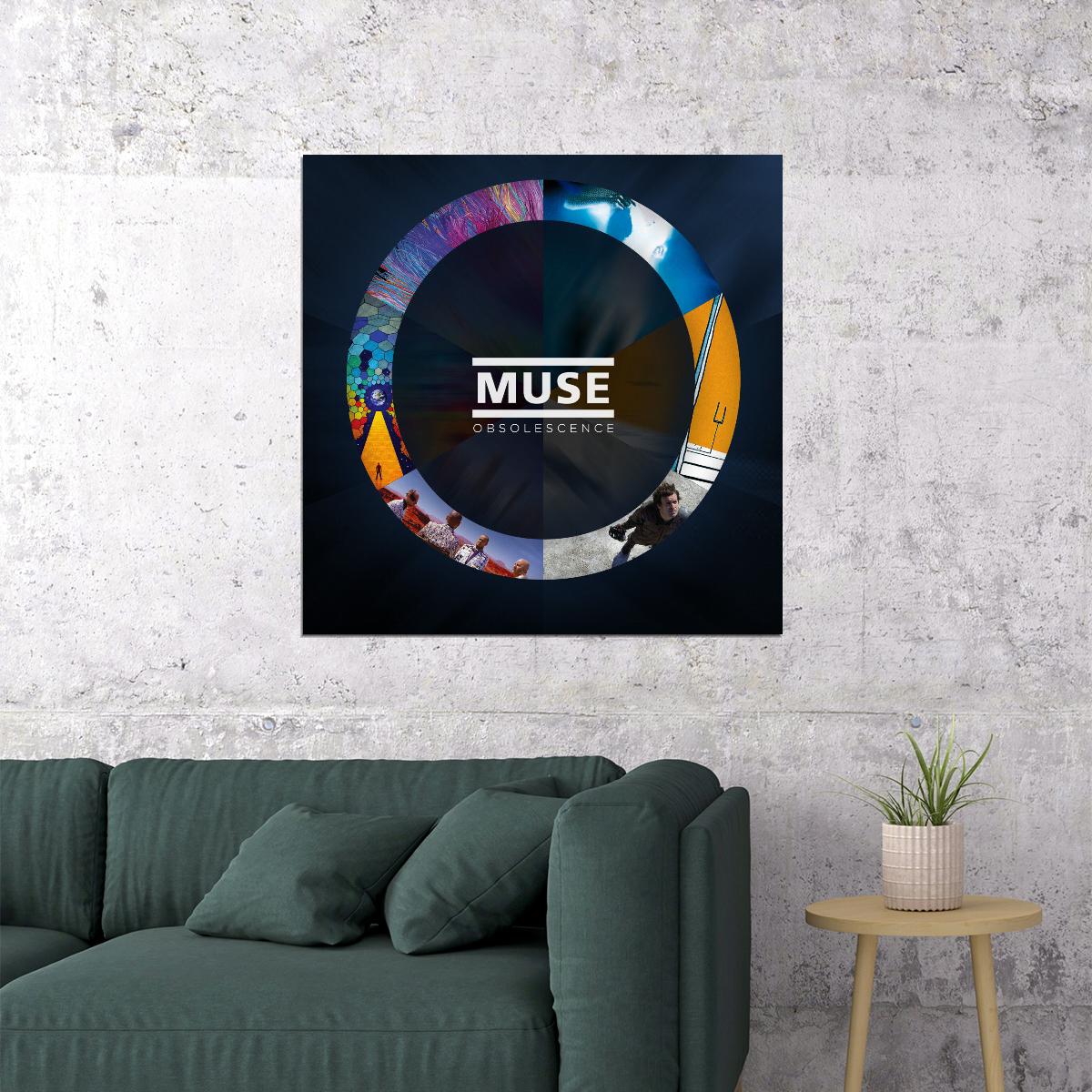 Muse Obsolescence Album Cover Art Music Poster Rock Band Wall Print