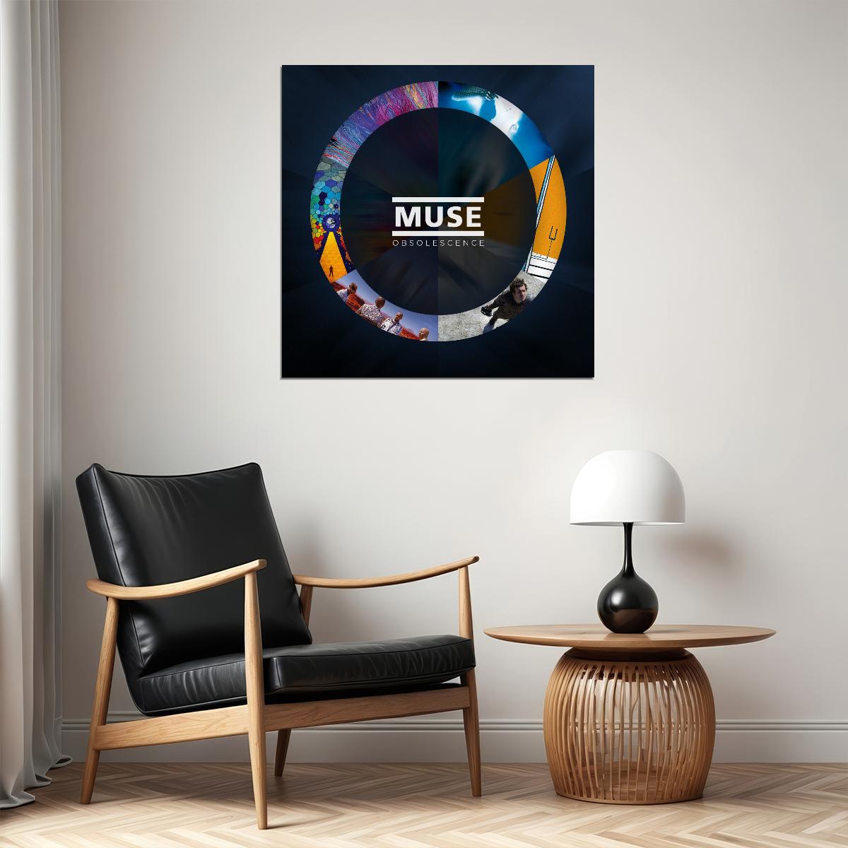 Muse Obsolescence Album Cover Art Music Poster Rock Band Wall Print