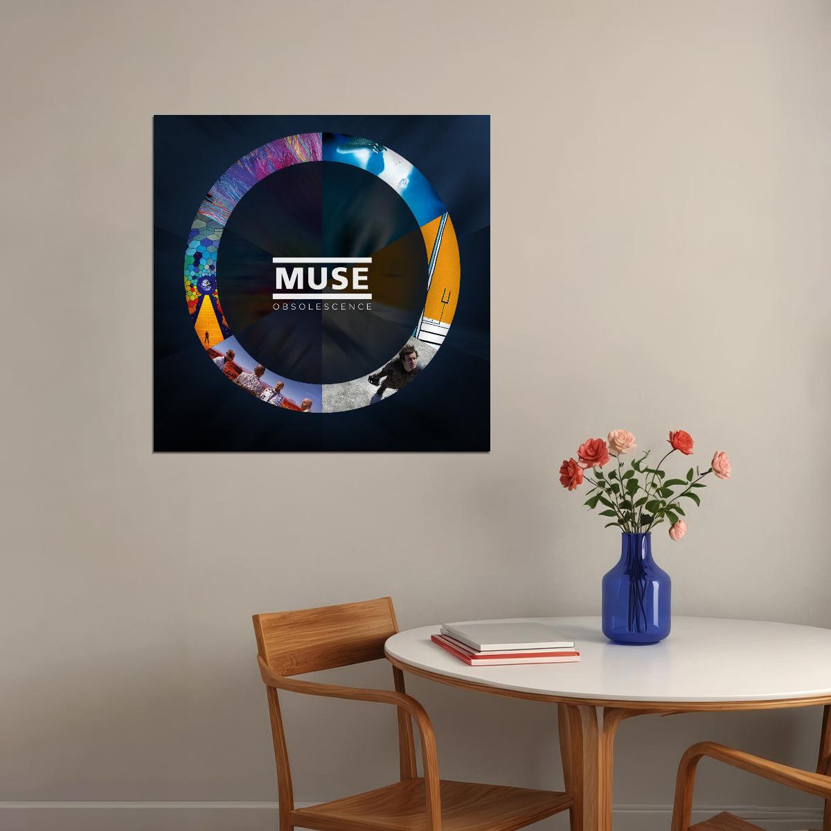 Muse Obsolescence Album Cover Art Music Poster Rock Band Wall Print