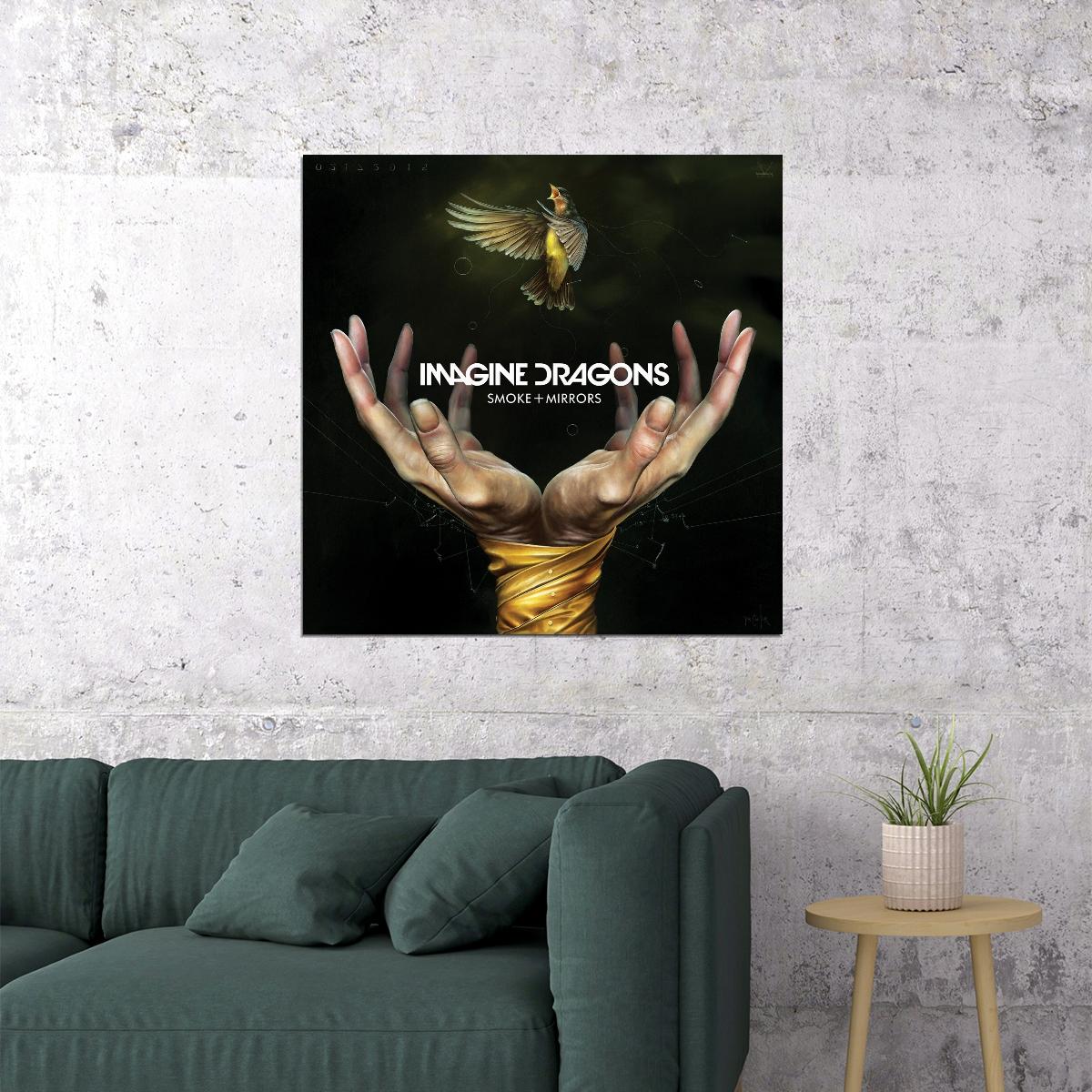 Imagine Dragons Smoke + Mirrors Album Cover Art Rock Music Poster Band Music Print