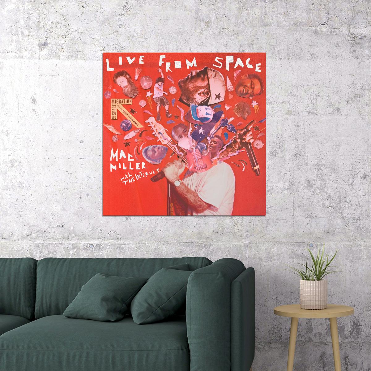 AYUBQ Mac Miller Albumcover Poster für Schlafzimmer AYUBQ Mac Miller Albumcover Poster für Schlafzimmer