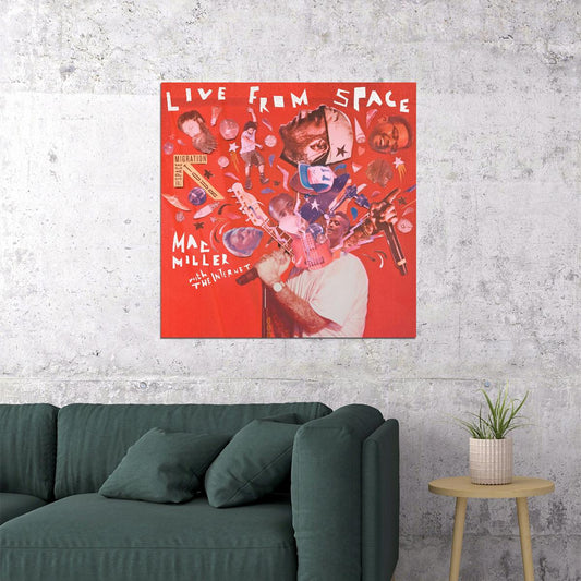 Mac Miller Live From Space 1album Cover Art Music Poster Rap Hip-hop - xonomax
