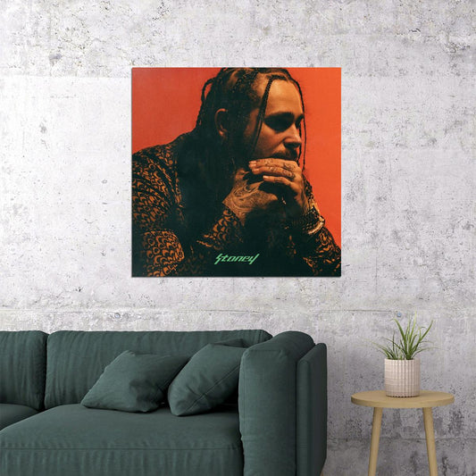 Post Malone Stoney Album Cover Art Rap Music Poster Famous Rapper Wall Print - xonomax