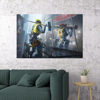 Apex Legends Pathfinder Video Game Poster Wall Art Battle Royale Gaming Print