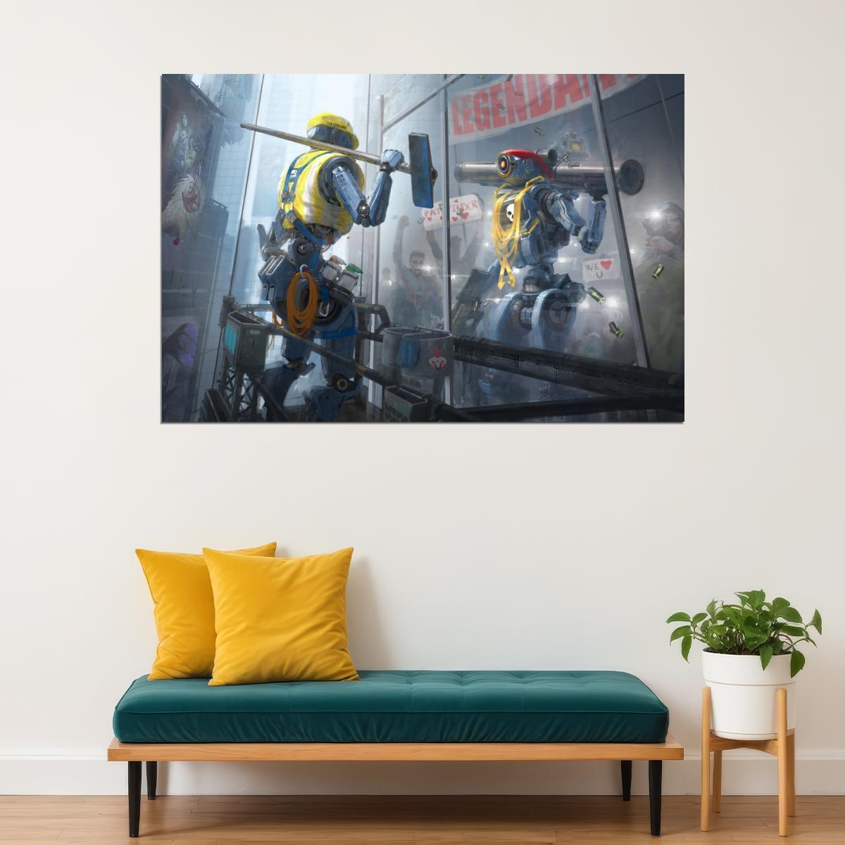 Apex Legends Pathfinder Video Game Poster Wall Art Battle Royale Gaming Print