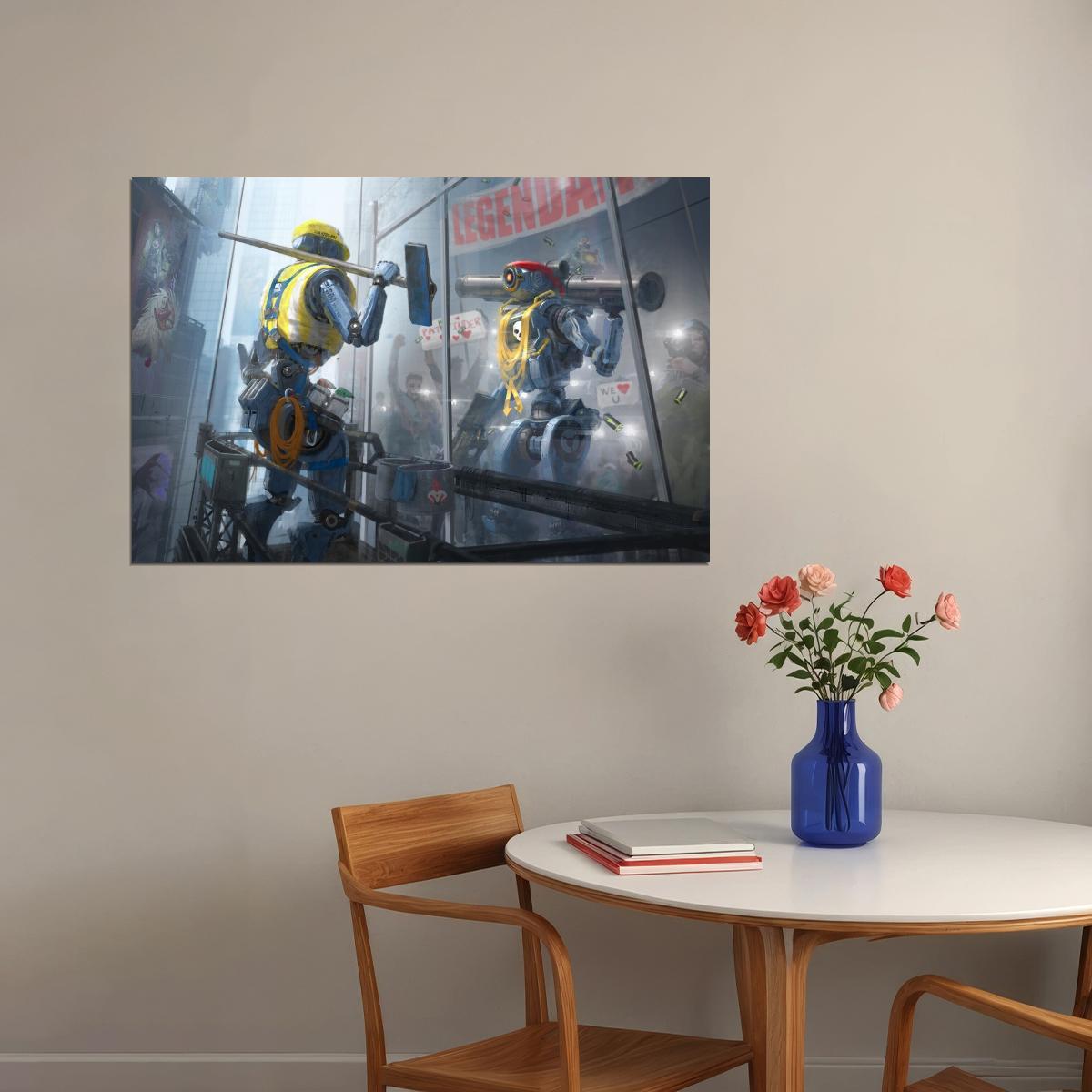 Apex Legends Pathfinder Video Game Poster Wall Art Battle Royale Gaming Print