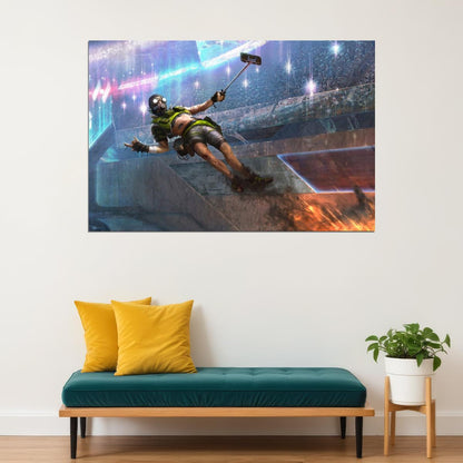 Apex Legends Octane Video Game Poster Wall Art Battle Royale Gaming Print