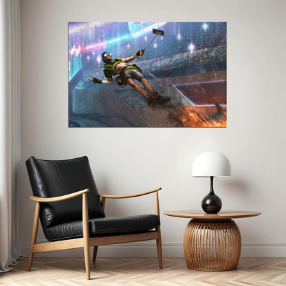 Apex Legends Octane Video Game Poster Wall Art Battle Royale Gaming Print