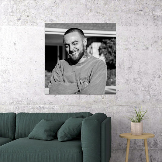 Mac Miller Music Poster Rap Hip-hop Artist Wall Print - xonomax