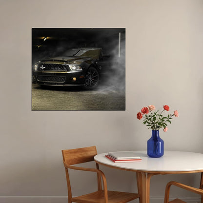 Ford Mustang Poster Classic American Muscle Car Wall Art Automotive Print