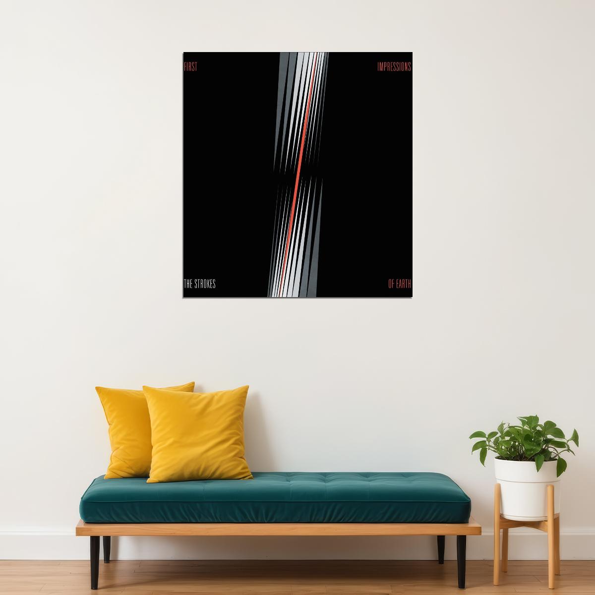 The Strokes First Impressions Of Earth Album Cover Art Music Poster Iconic Rock Band Print - xonomax