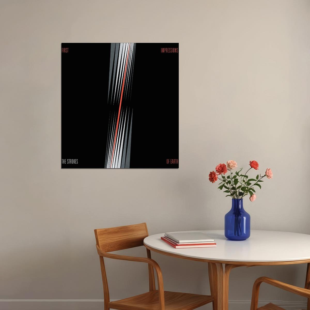 The Strokes First Impressions Of Earth Album Cover Art Music Poster Iconic Rock Band Print - xonomax