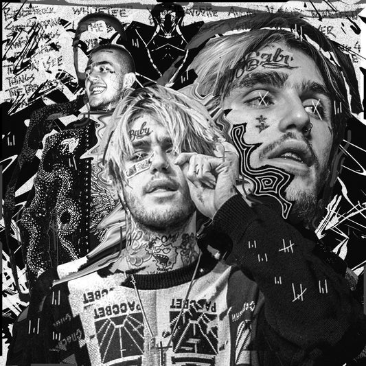 Lil Peep Rap Music Poster Rapper Wall Art - xonomax