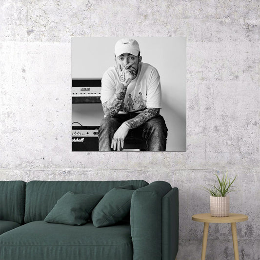Mac Miller Music Poster Rap Hip-hop Artist Wall Print - xonomax