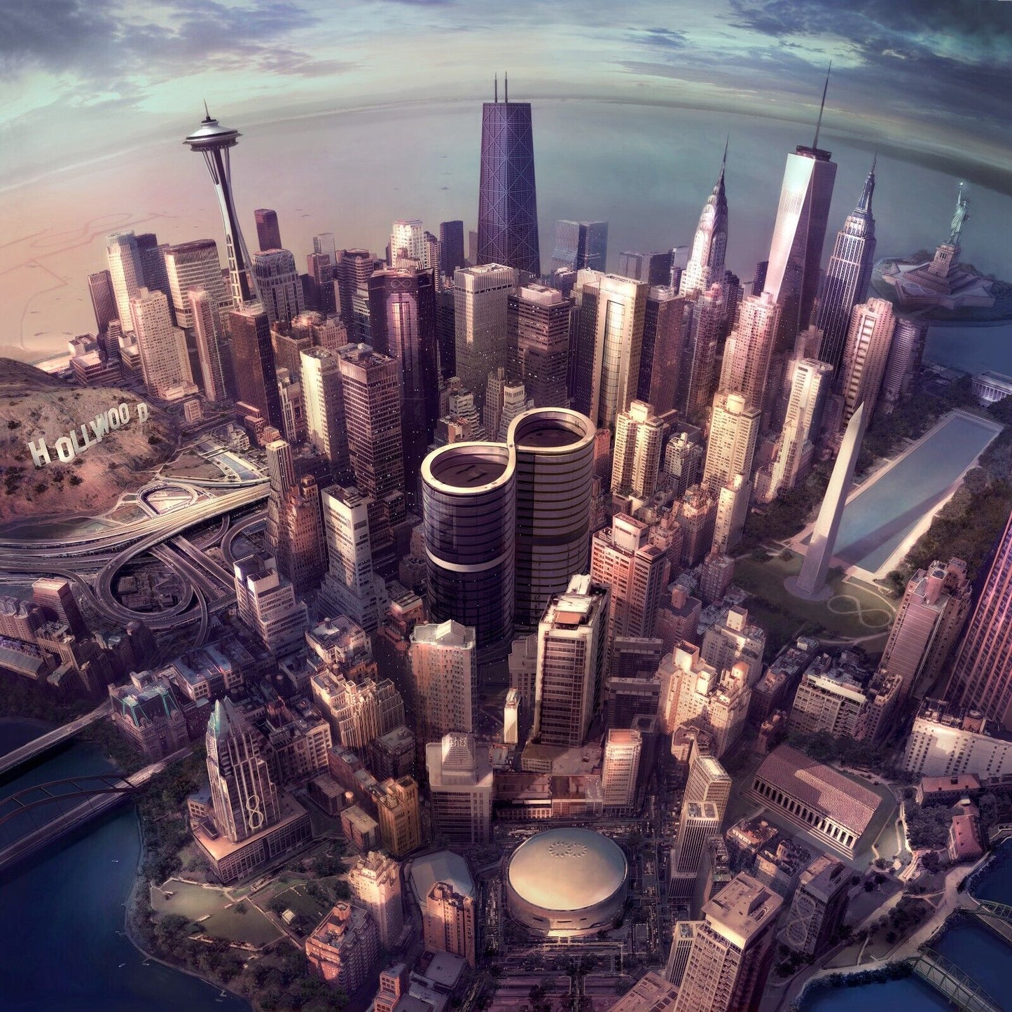 Foo Fighters Sonic Highways Album Cover Art Rock Music Poster Band Music Print