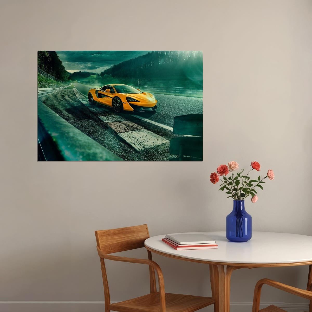 Mclaren Car Poster Sports Vehicle Wall Art Supercar