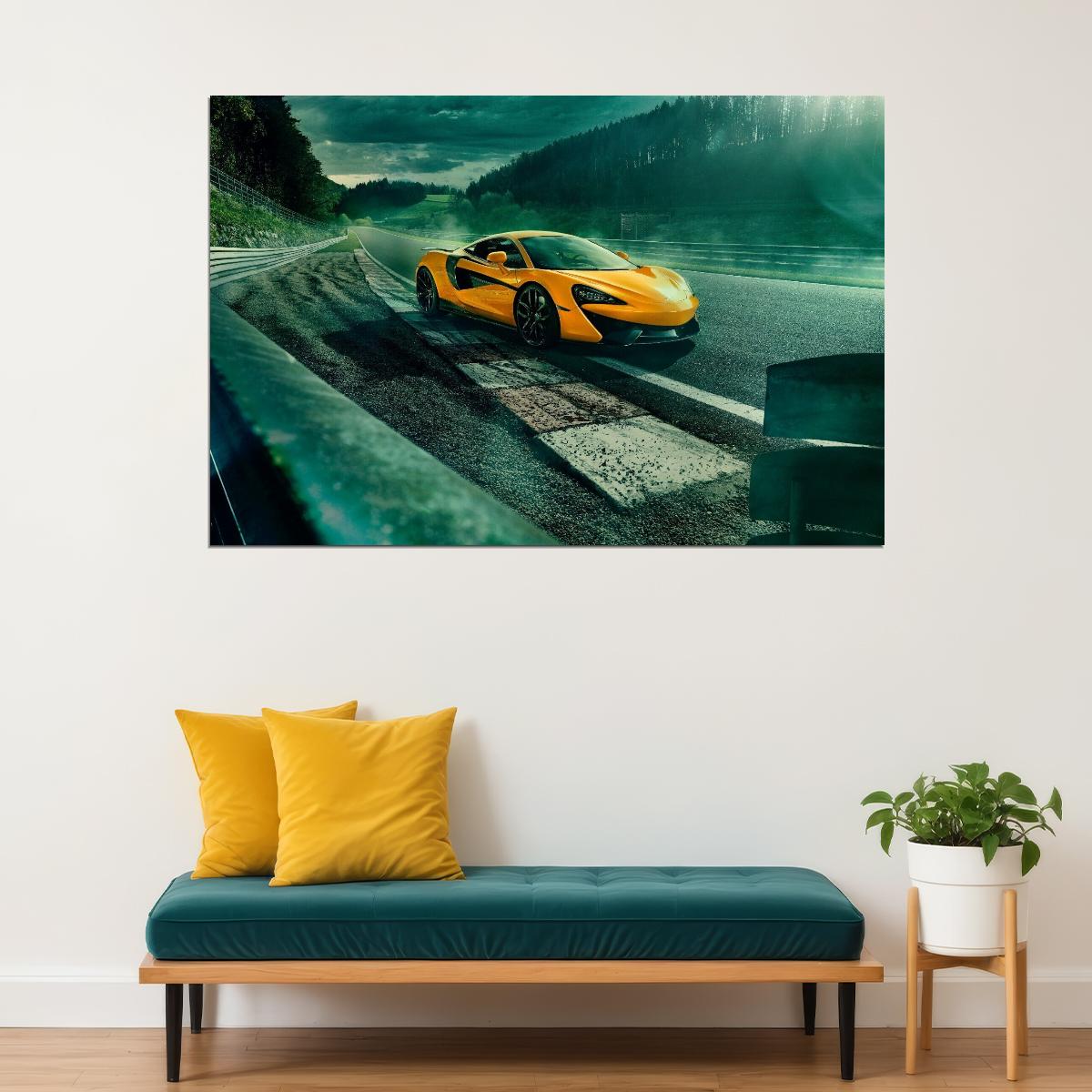 Mclaren Car Poster Sports Vehicle Wall Art Supercar