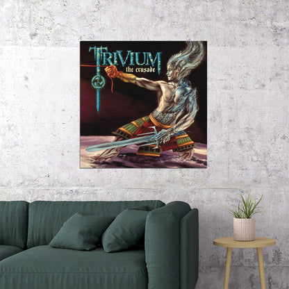 Trivium The Crusade Album Cover Art Rock Music Poster Heavy Metal Band Music Print