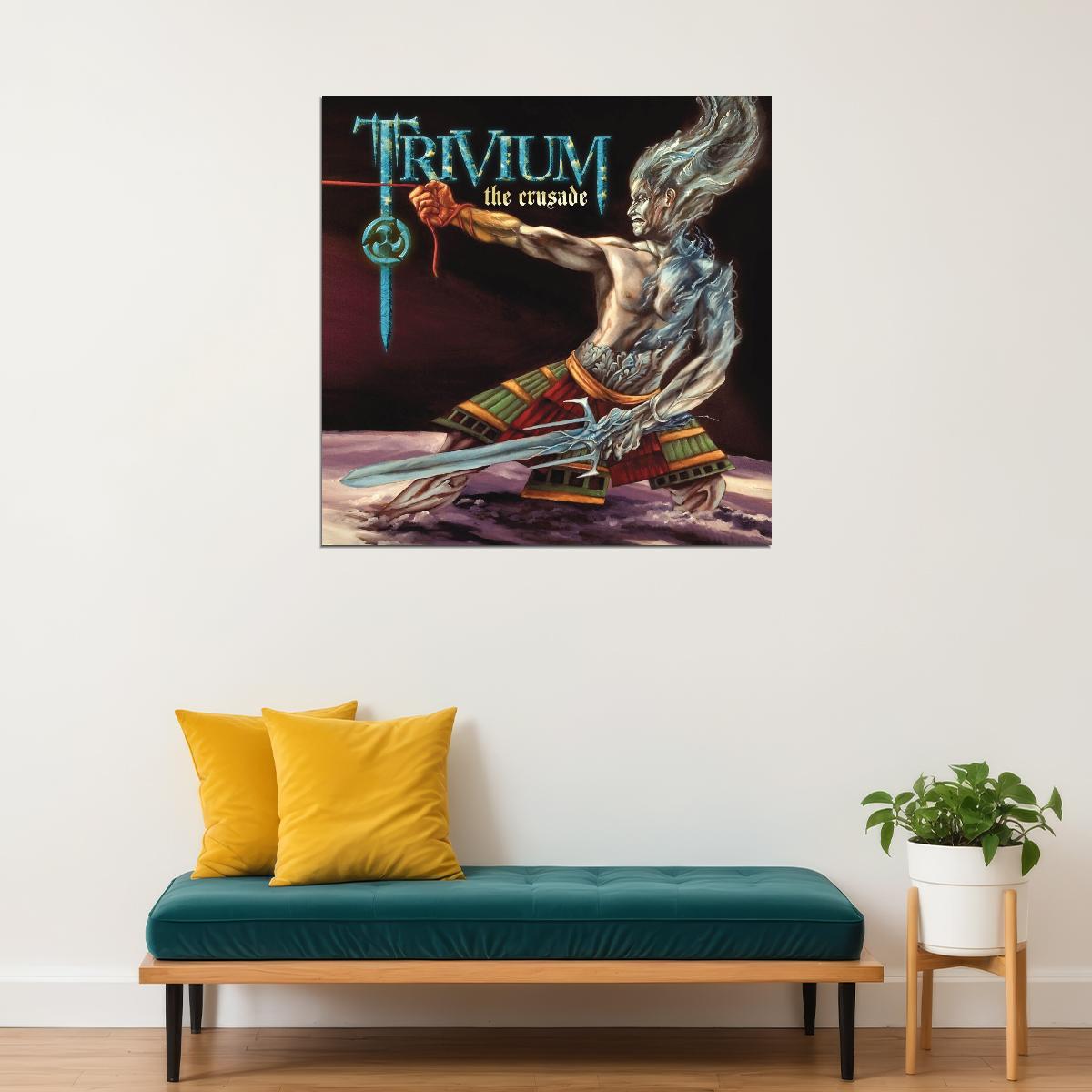 Trivium The Crusade Album Cover Art Rock Music Poster Heavy Metal Band Music Print