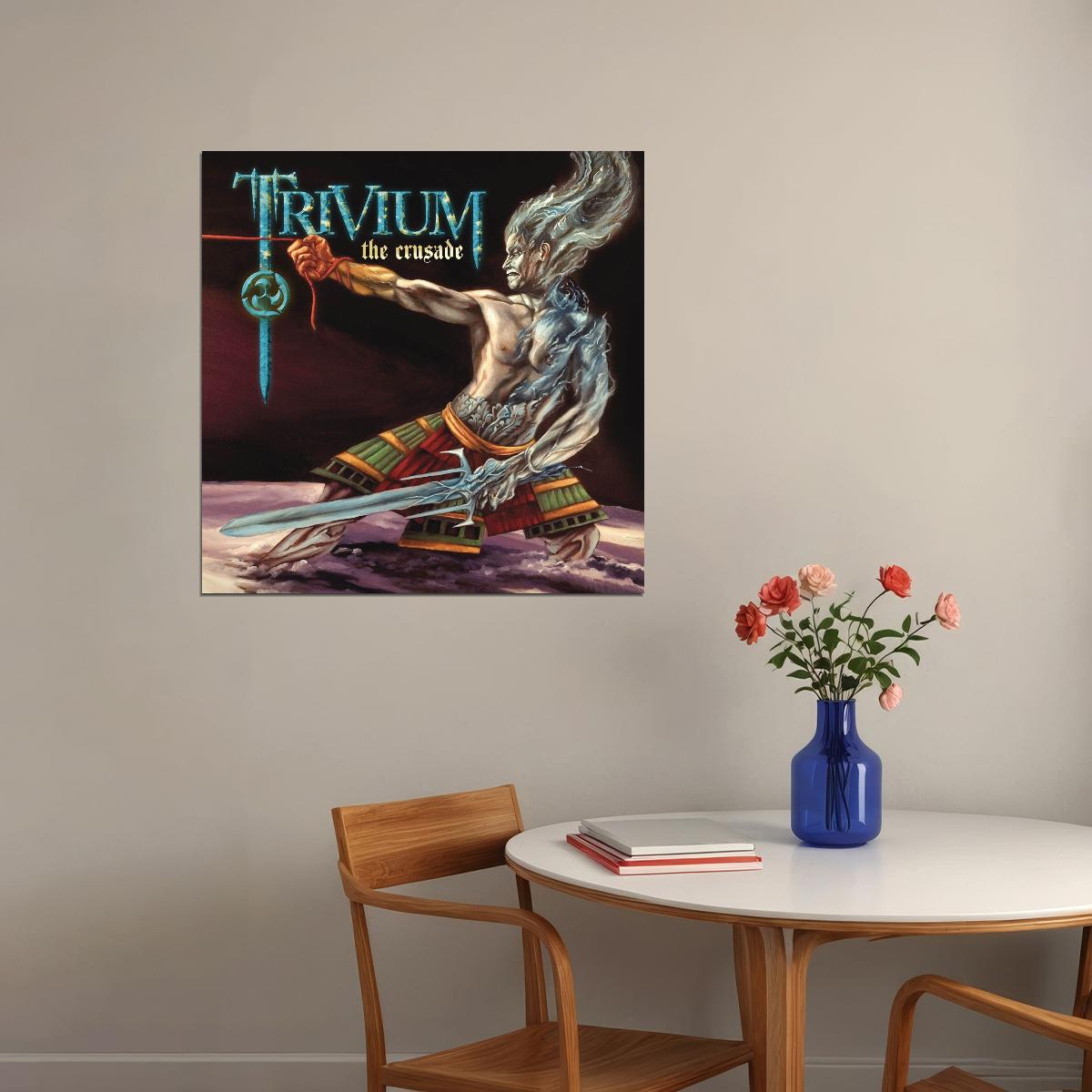 Trivium The Crusade Album Cover Art Rock Music Poster Heavy Metal Band Music Print