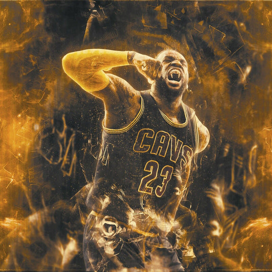 Lebron James Poster Famous Basketball Player Motivational Sports Print