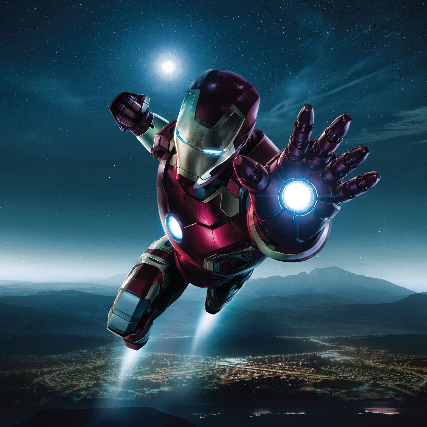 Iron Man Movie Poster Marvel Comics Superhero Wall Art Film Print