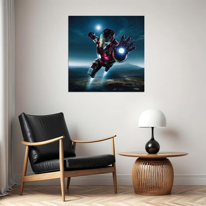 Iron Man Movie Poster Marvel Comics Superhero Wall Art Film Print