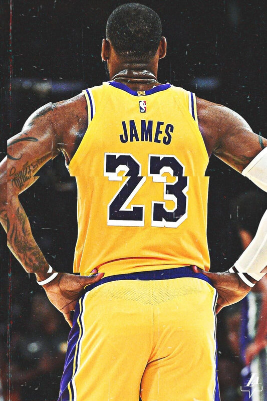 Lebron James Poster Famous Basketball Player Motivational Sports Print