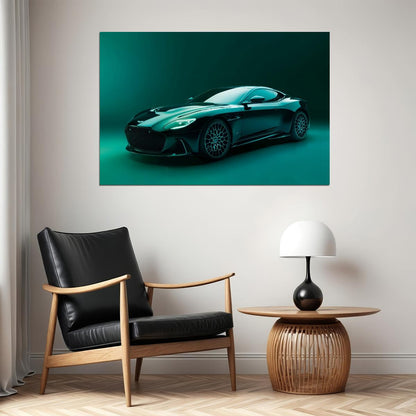 Aston Martin Poster Luxury Sports Car Wall Art Supercar Print