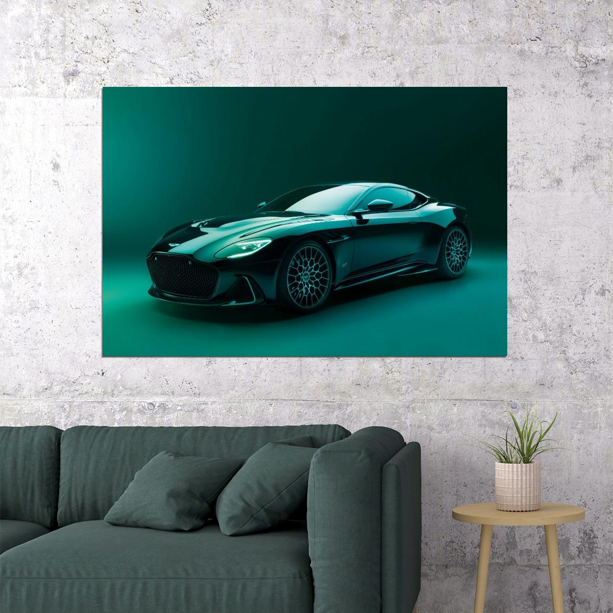 Aston Martin Poster Luxury Sports Car Wall Art Supercar Print