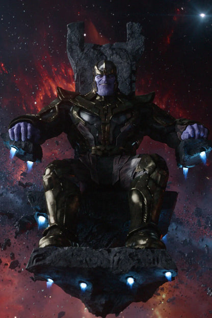 Thanos Marvel Movie Poster Iconic Supervillain Art Print